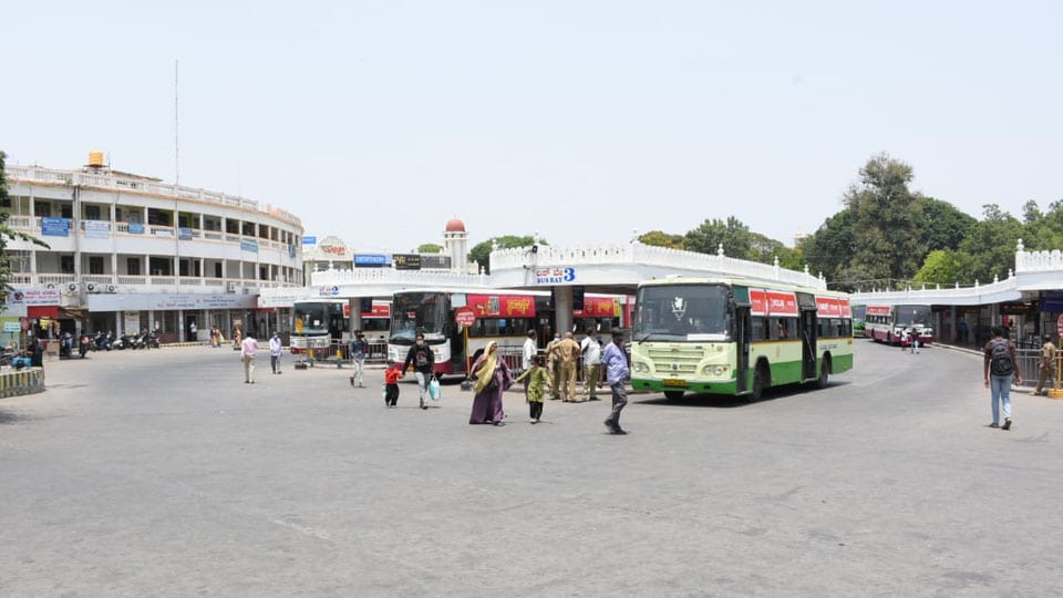 40 KSRTC buses operate from city