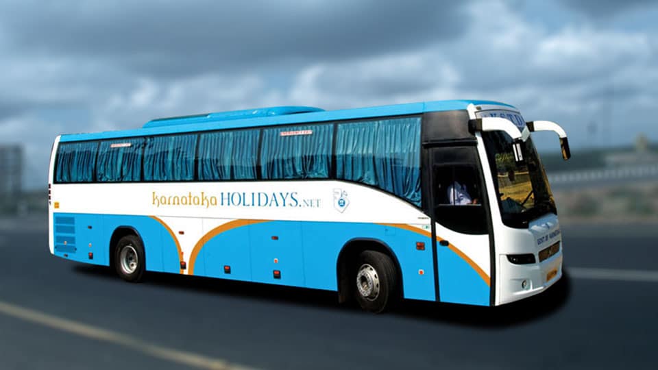 KSTDC operates buses to prominent tourist spots