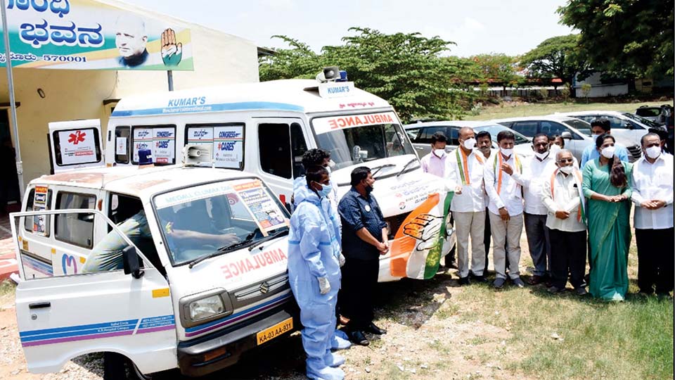 Former MP flags off free ambulance service for Covid patients