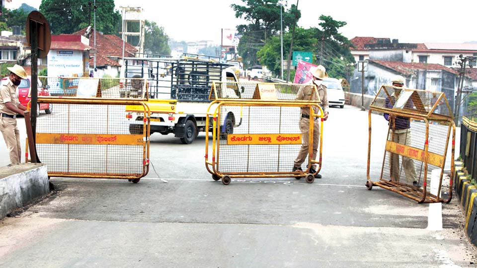 Kodagu comes to a grinding halt on first day of lockdown