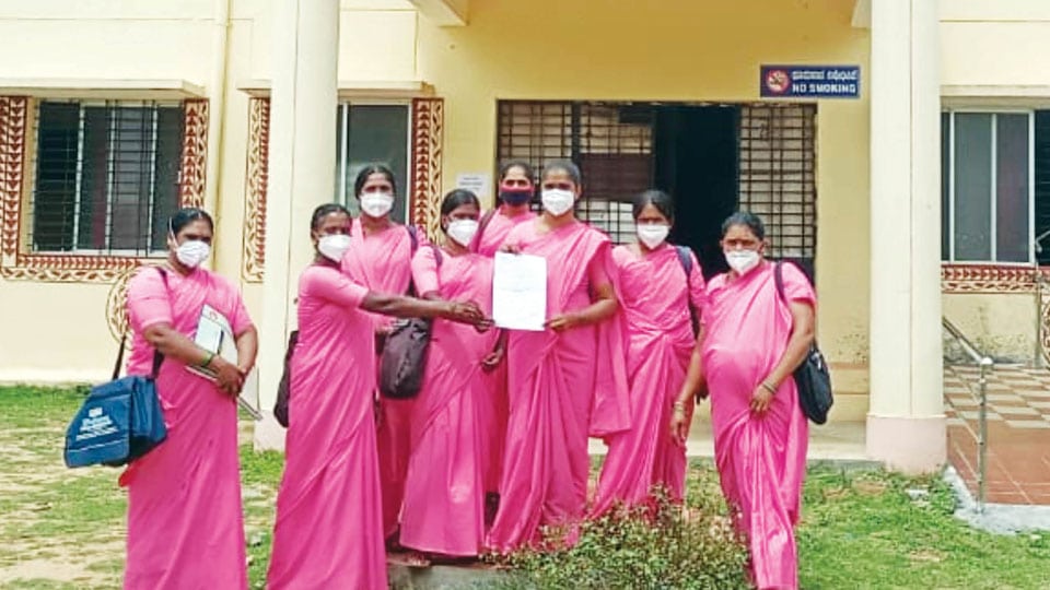 ASHA workers hold online protest