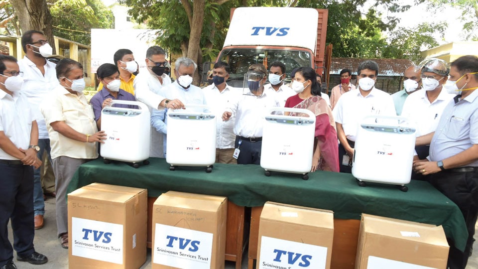TVS Company Trust donates 135 Oxygen Concentrators