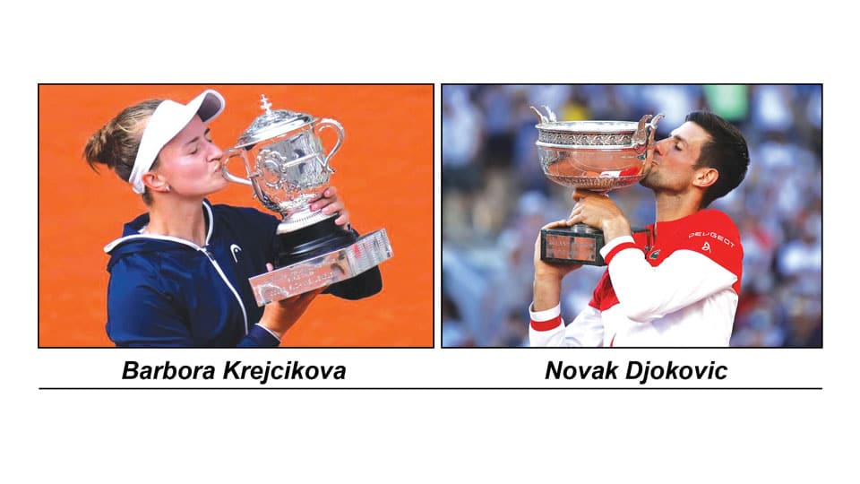 Congratulations to Krejcikova & Djokovic on lifting French Open 2021 trophies