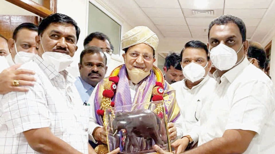 BJP Karnataka in-charge Arun Singh feted