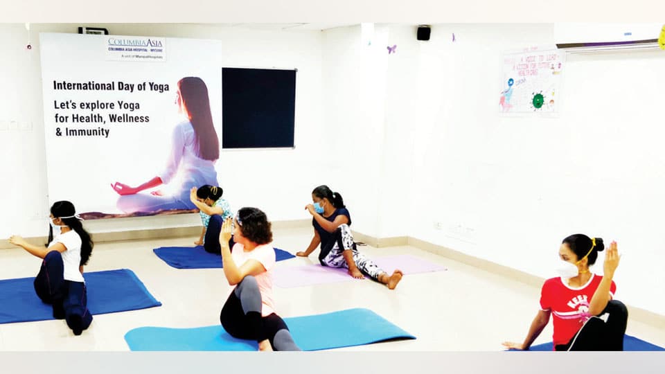 Columbia Asia holds robust Yoga Session