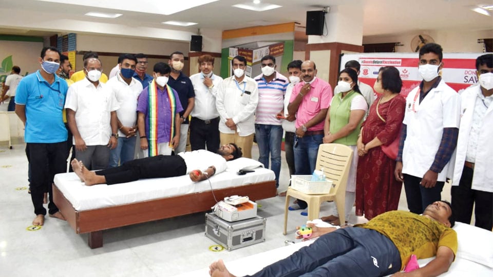 Good response for mega blood donation in city