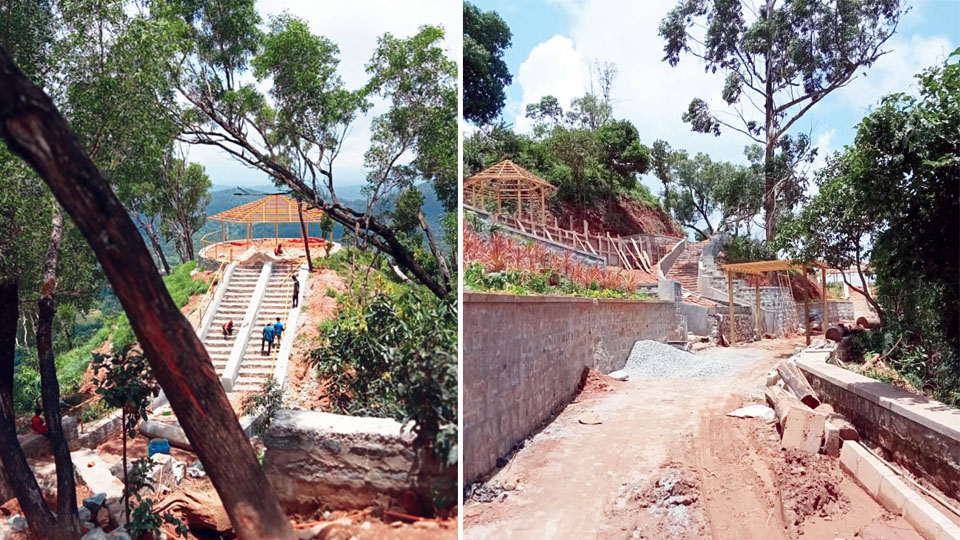 Madikeri Raja’s Seat disfigured by development