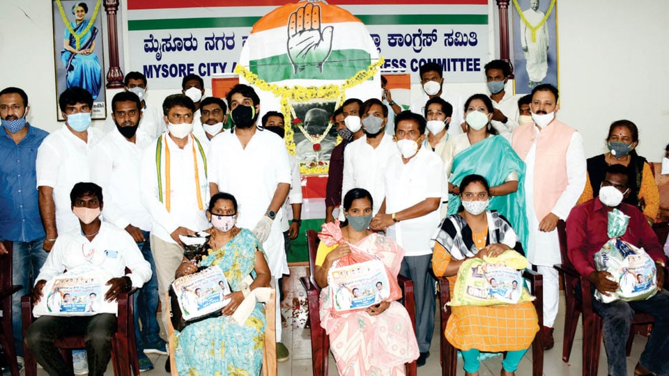 Rural Youth Congress distributes groceries kits to poor families