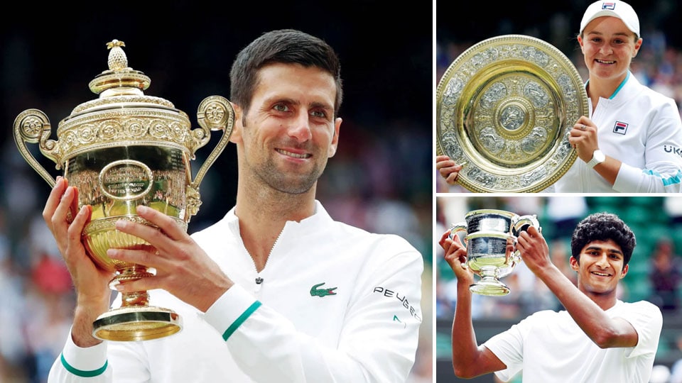 Heartiest Congratulations on Lifting Wimbledon 2021 Titles