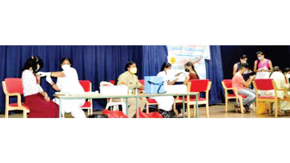 Over 200 students, staff inoculated at JSS College for Women