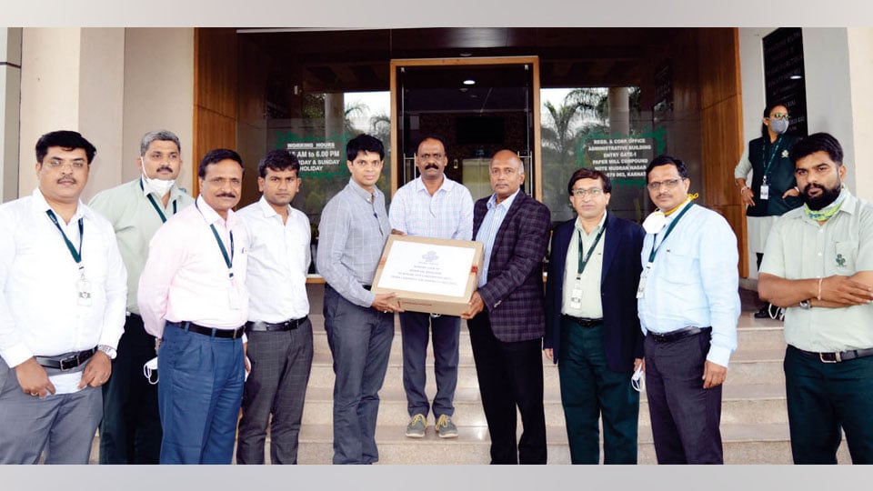 Bank Note Paper Mill donates essentials worth Rs. 35 lakh to MCC