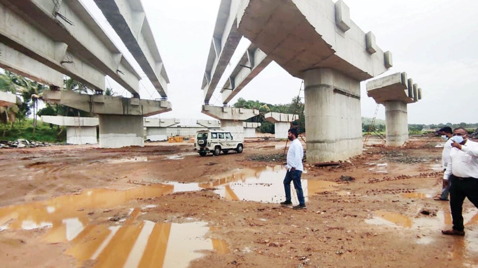 Mysuru-Bengaluru 10-Lane Economic Corridor: MP Pratap Simha inspects Underpass, Bypass works