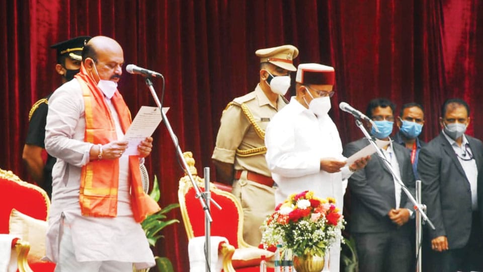 Basavaraj Bommai sworn-in as CM