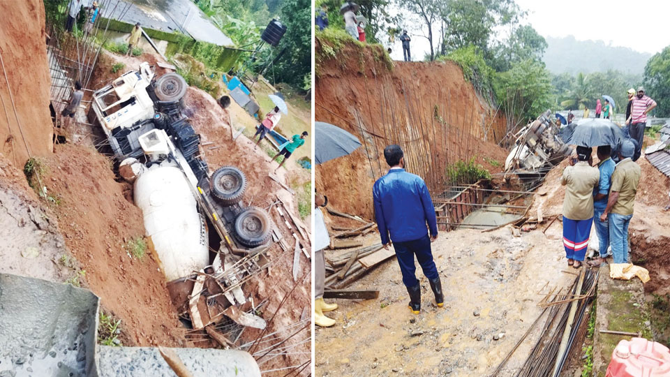 Two killed in Kodagu as cement-mixer topples