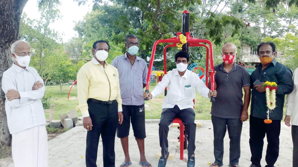Residents of Gokulam can now enjoy open air gym !