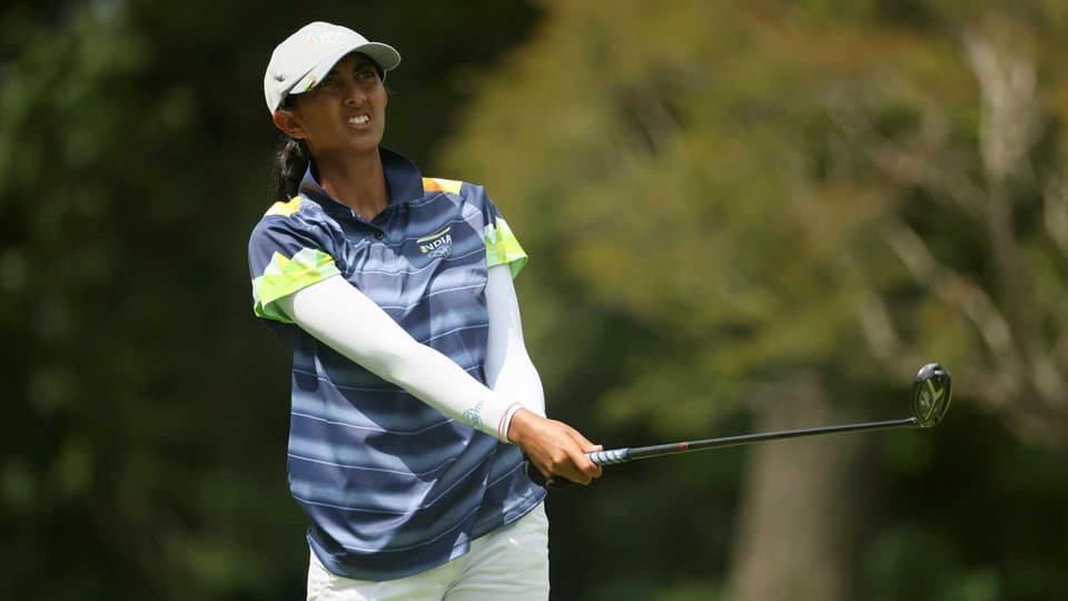 Golfer Aditi remains strong Holds second spot after Round 3