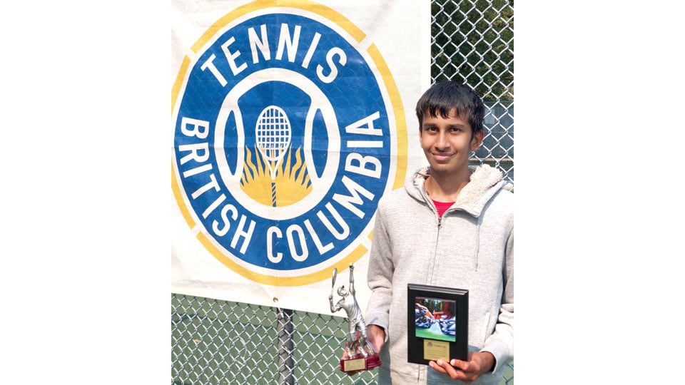 Mysuru boy shines in Tennis at Vancouver