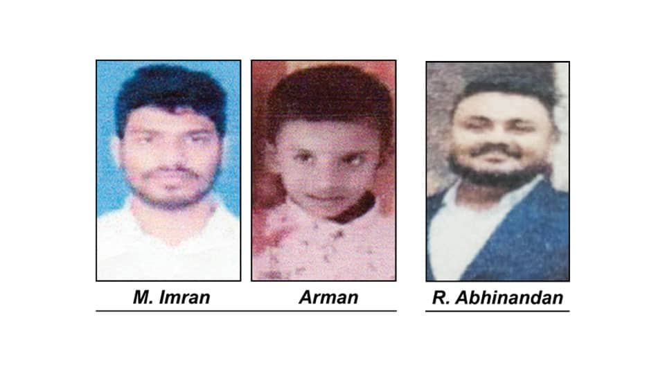 Man, son among three persons missing from city