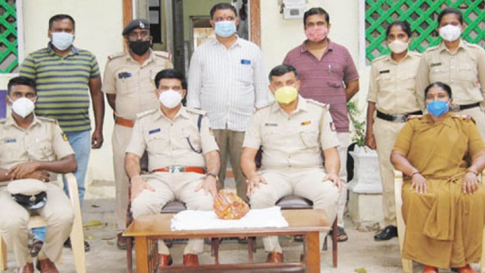 Two nabbed while trying to sell ‘whale vomit’ near tea shop