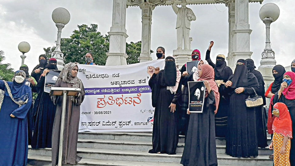 National Women’s Front stages protest against rape incidents in country