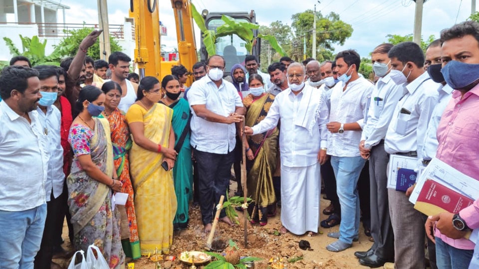 MLA launches development works worth about Rs.13 cr. in Chamundeshwari Constituency