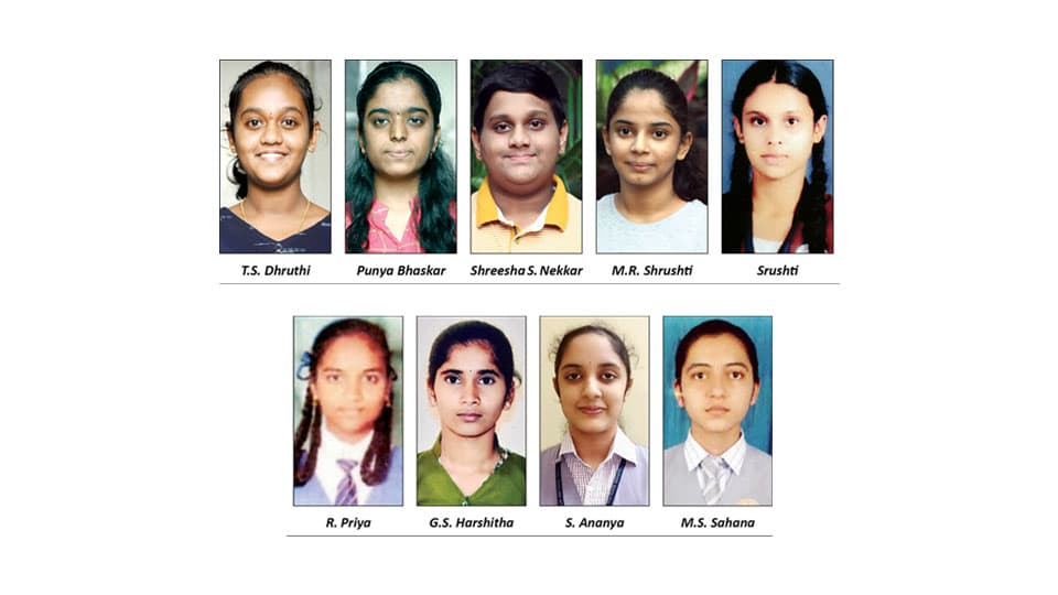 9 students from Mysuru district secure cent percent marks