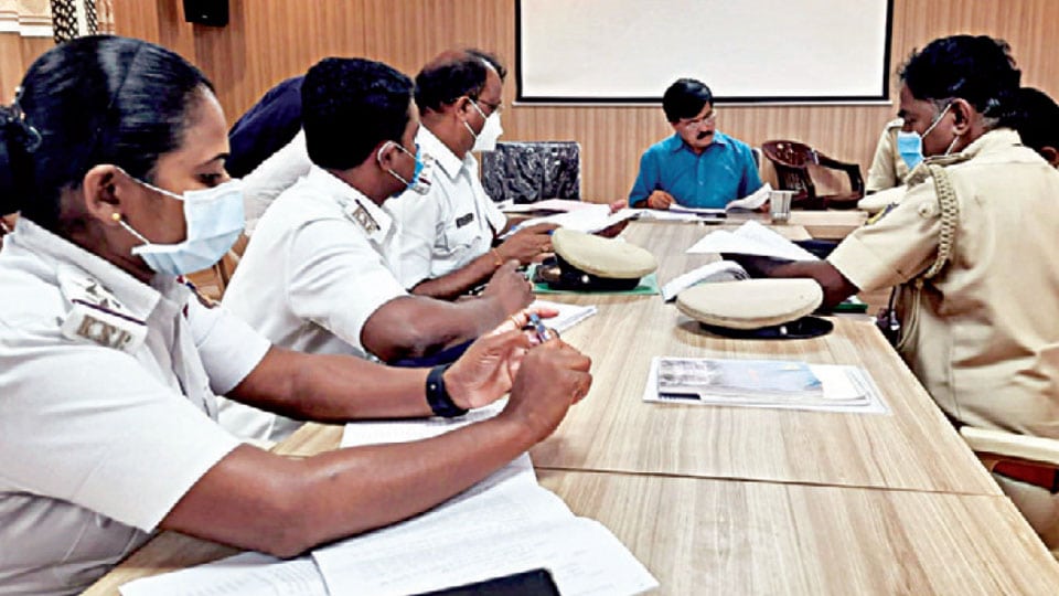 K.R. MLA Ramdas holds meeting with Police