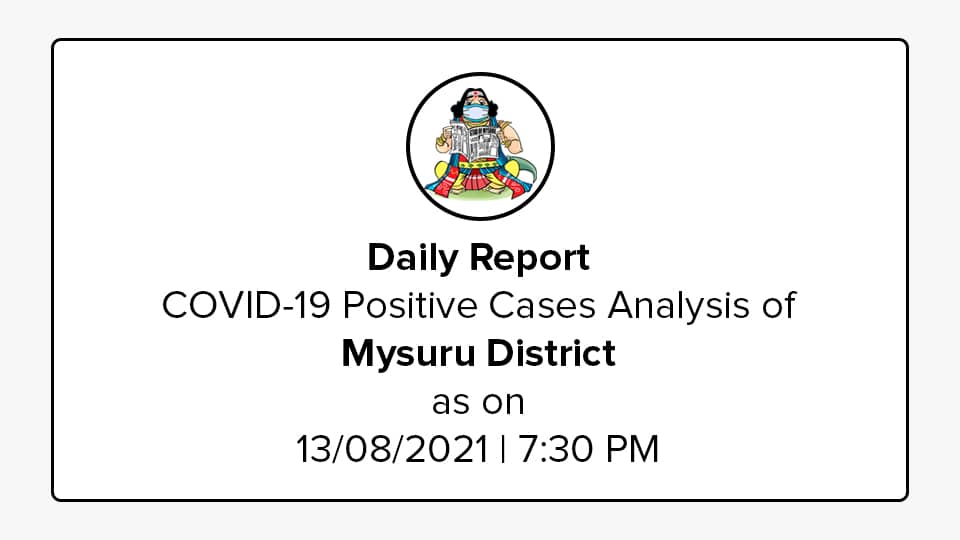 Mysuru District COVID-19 War Room Report: August 13, 2021