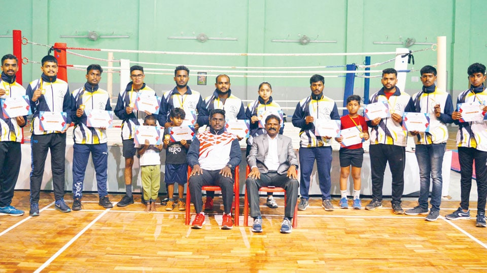 Mysore University Kickboxers excel in Karnataka Urban Championship