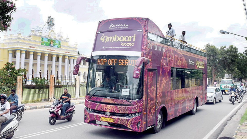3 trips but only 14 people travel on the double-deckers’ maiden journey