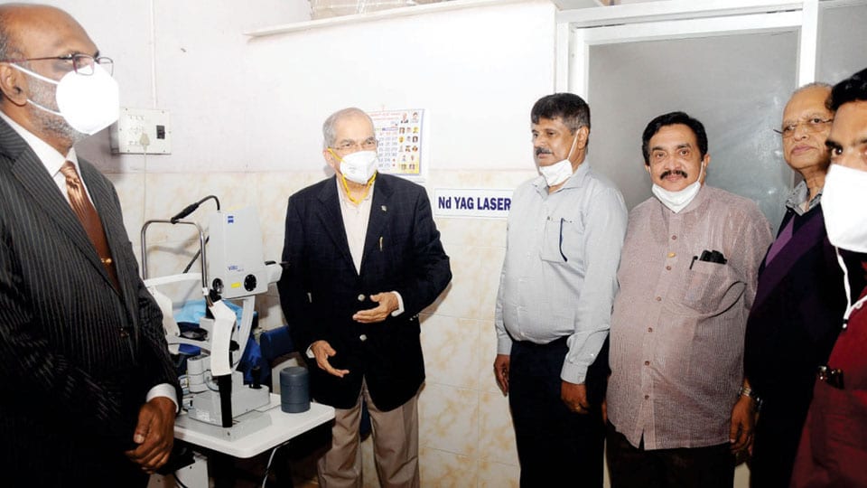 Lions Club donates latest Ophthalmic equipment to K.R. Hospital