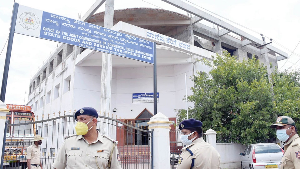 Bomb scare at Commercial Tax Office; Search on