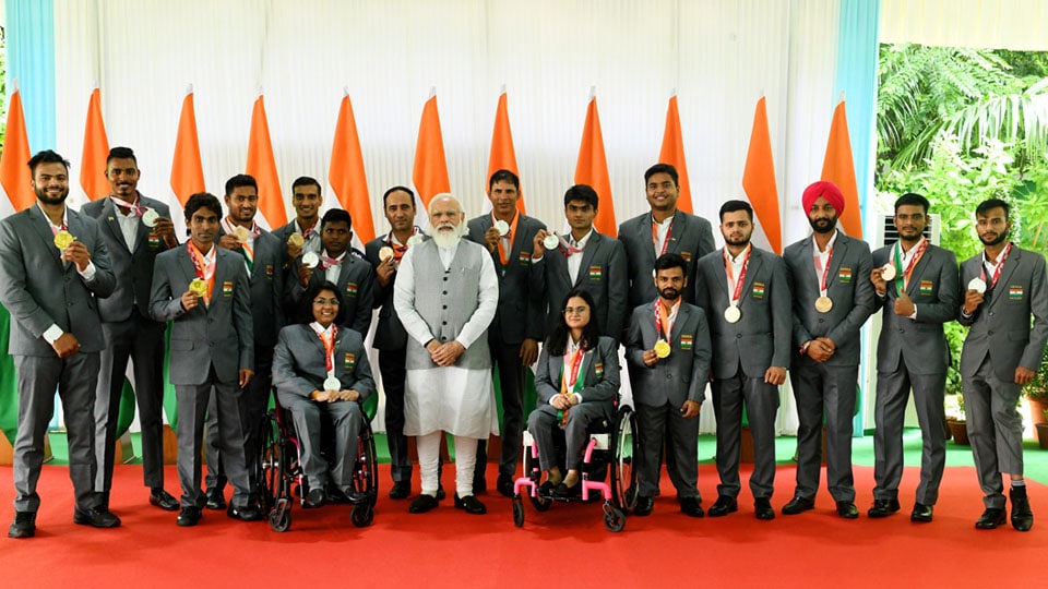 ‘I get motivation from you all’: Prime Minister Narendra Modi to Paralympians