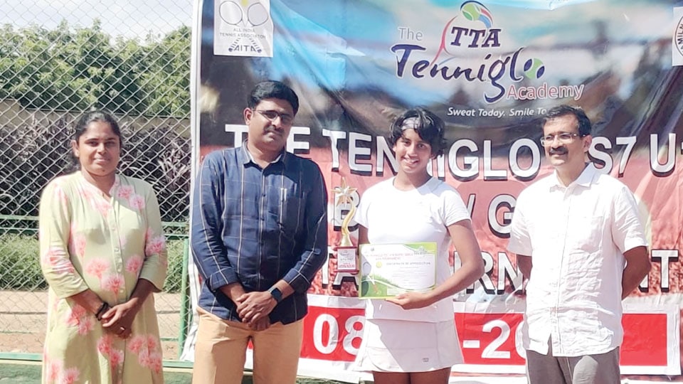 AITA CS7 Tennis Tournament: Mysuru girl wins double crown
