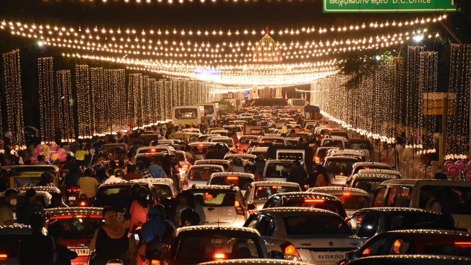 Traffic congestion takes sheen off illumination