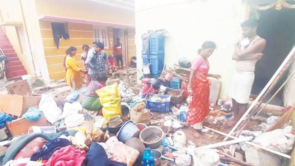 Rain piles up miseries on Madhuvana residents