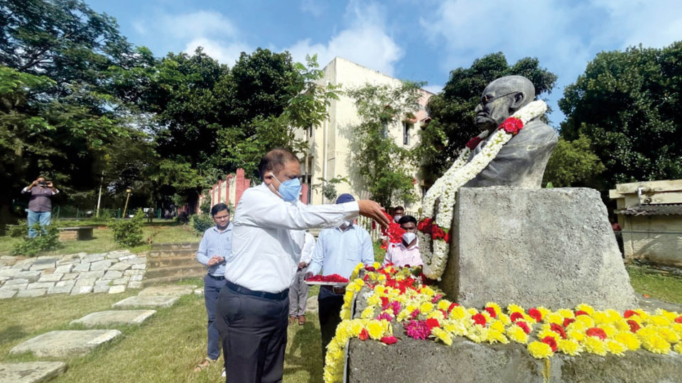 SWR Mysuru Division celebrates Gandhi Jayanthi