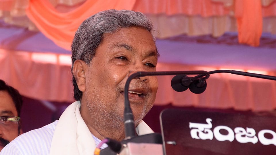 BJP is against reservation, alleges Siddharamaiah