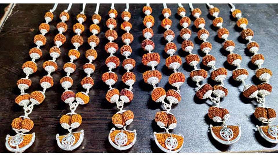 Expo-cum-sale of Rudraksha beads in city till Oct.18