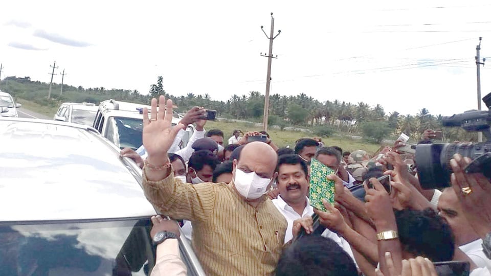 Breaking the ‘jinx’: CM arrives at Chamarajanagar