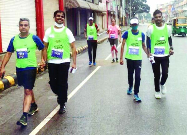 36 blind runners with Guide Runners take part in Celebration Mysore Marathon