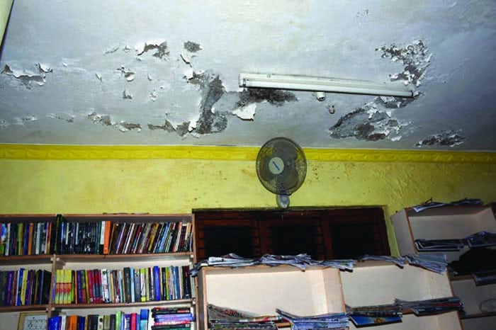 Many libraries are in dilapidated condition due to non periodical maintenance