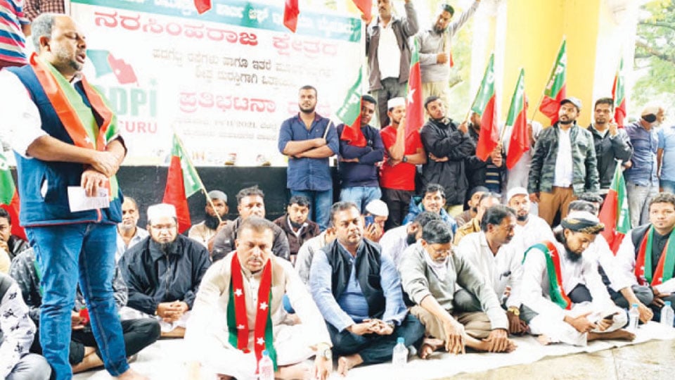 SDPI stages protest against MCC