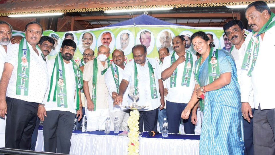 ‘JD(S) doors closed for GTD’ H.D. Kumaraswamy at party workers’ meet