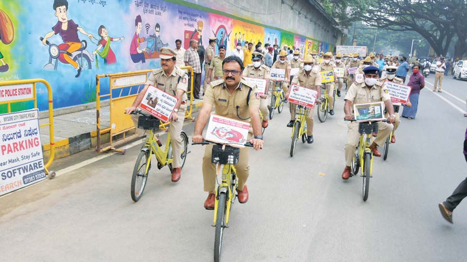 Crime Prevention Month: City Police hold cycle rally