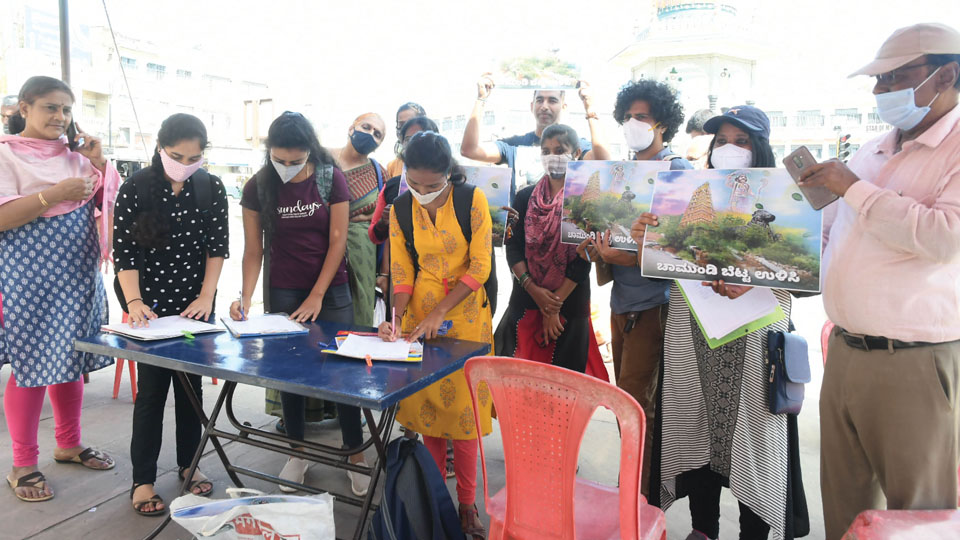 Signature campaign launched to Save Chamundi Hill