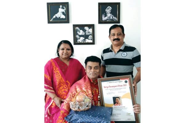 City Bharatanatyam Acharya honoured