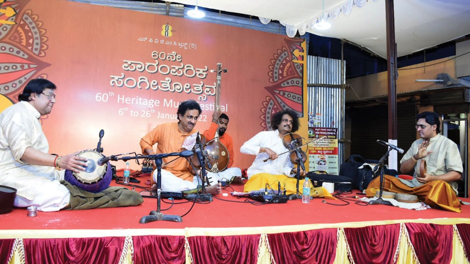Mysore Brothers perform at 8th Cross, V.V. Mohalla