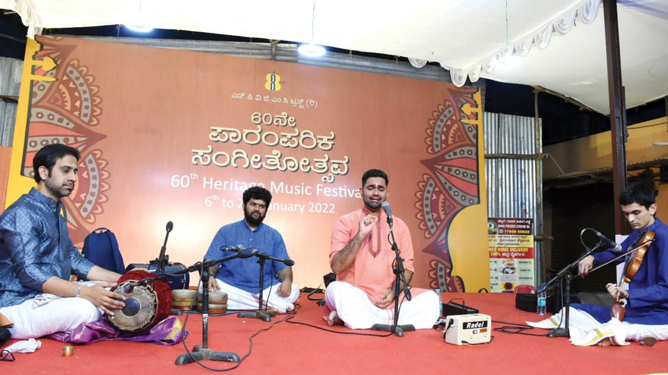 Vid. Ashwath Narayan and troupe enthral audience at Heritage Music Festival