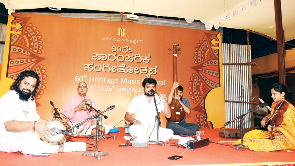 Vid. Kunnakudi Balamuralikrishna performs at Heritage Music Festival in city